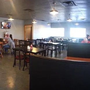 people sitting at tables