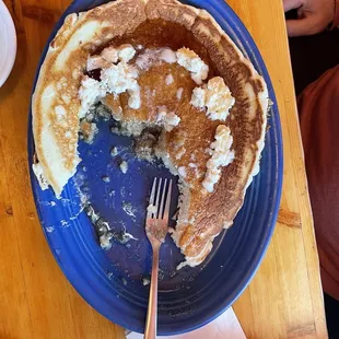 1/3 eaten hubcap sized pancake