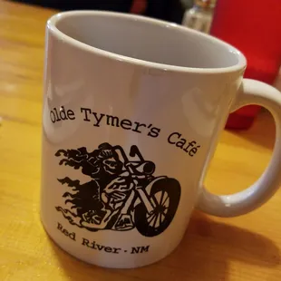 Biker stuff all over the restaurant - entertaining:)