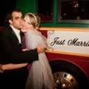 Trolley after our wedding