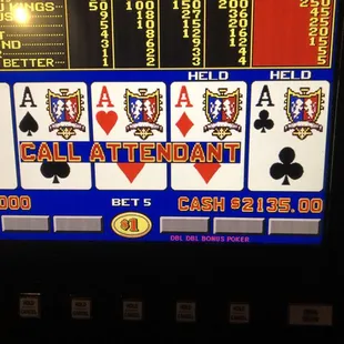 a video slot machine