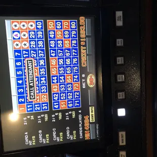 a slot machine with a lot of chips