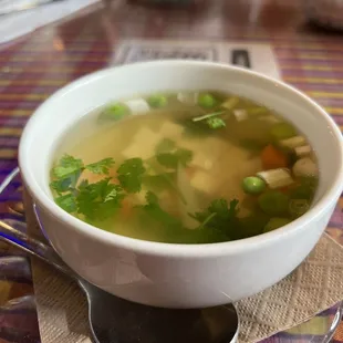 Complimentary soup