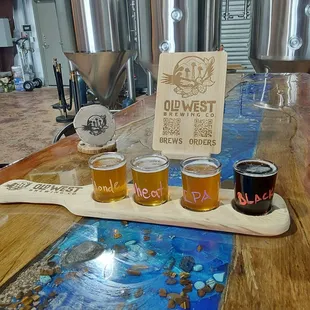 Come in for a pint, or enjoy a flight of all our current offerings.