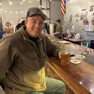 At the bar