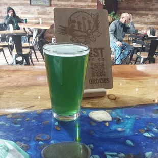 Green beer is available with natural colorants every St. Patty&apos;s Day.