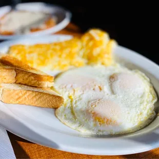 3 Eggs over easy perfection. Winners circle. :)...