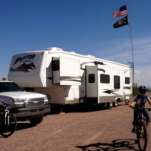 We are a mobile service, able to come to you fully self supported with our truck-mounted systems.  We RV too and love life on the road!