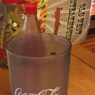 a glass of coke