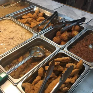 a variety of food items