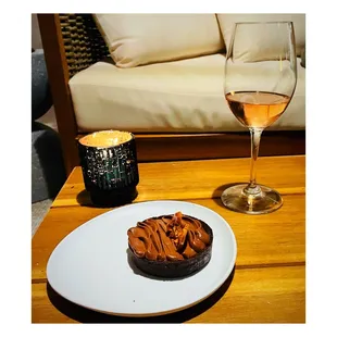 Chocolate chestnut tart