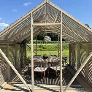 Cabana seats up to 6 people