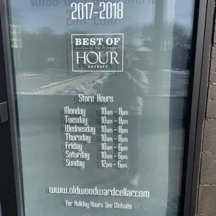 Store Hours