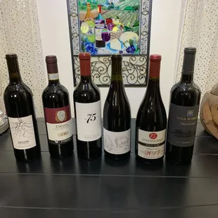 Wines I purchased at this store at home in my wine cellar