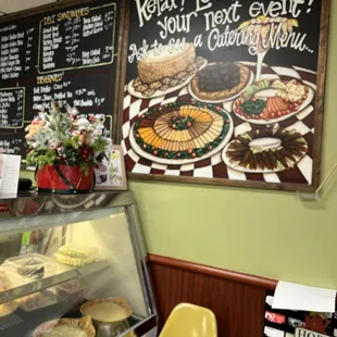 a display of pastries and pastries