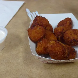 Sauerkraut balls with horseradish dipping sauce (I ate a few before realizing I didn't take a pic).