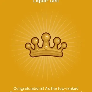 a crown with the words you're the duchess of old world liquor deli