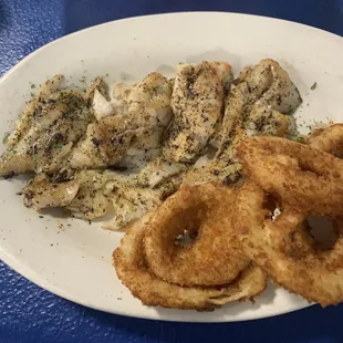 Broiled Alaskan whitefish