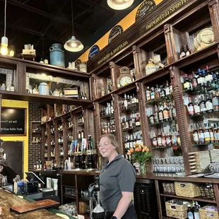 Interior and awesome bartender.