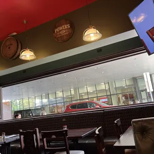 view out open window