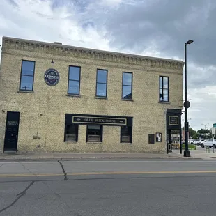 the front of the building