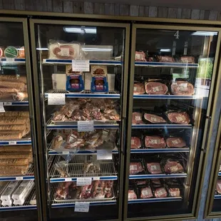 the inside of a deli