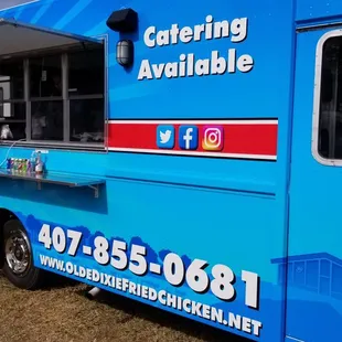 Truck with website address