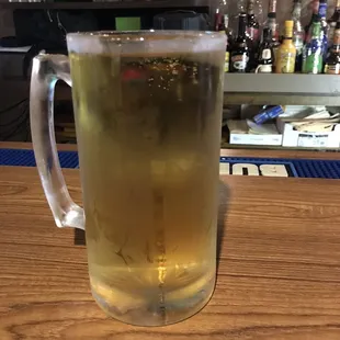 Big draft beer.