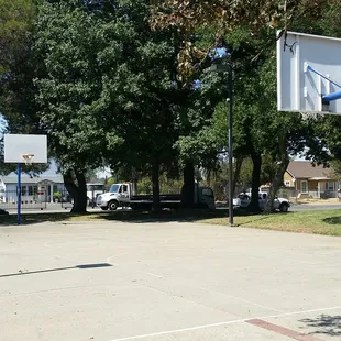 Full Court lighted basketball court