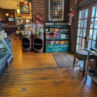 the inside of the store