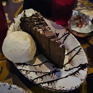 Chocolate mousse. Rich and creamy!