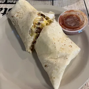 Breakfast Burrito - ham egg cheese hashbrowns