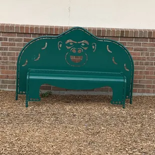 In small school playground.