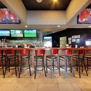 a view of the bar from inside