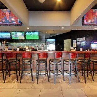 a view of the bar from inside