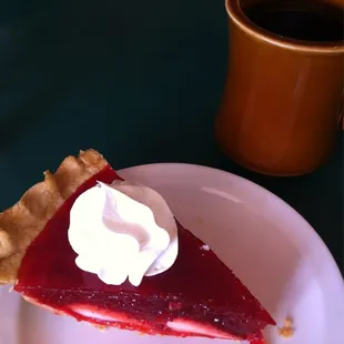 They bring your pie BEFORE your sandwich. Yum!