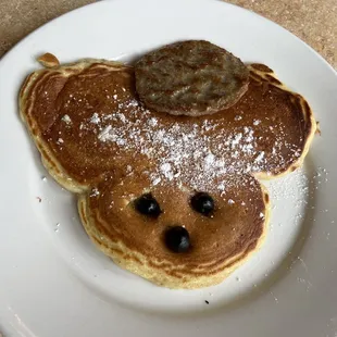 Kid's Pancake with side of Sausage