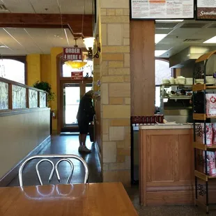 The view from our table... You walk to the end of the counter to place your order and there bring it out!