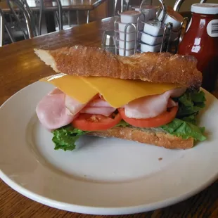 ham and cheese sandwich