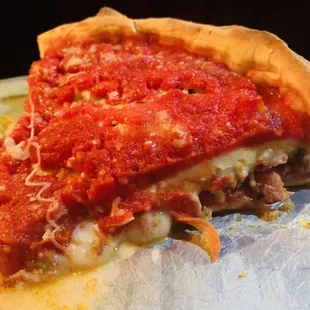 Chicago Deep Dish with sausage