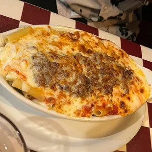 Baked Ziti. Yes. There is broccoli in there.