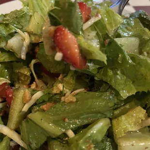 Their signature strawberry walnut salad-so good! Nothing else has ever made me say: pizza-what pizza?