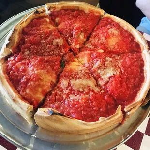 SUPREME Pepperoni, Italian sausage, fresh mushrooms, onions, green peppers - took out onion and added pineapple