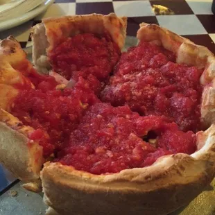$8.25 indiv deep dish supreme