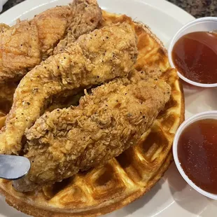 Chicken and waffles