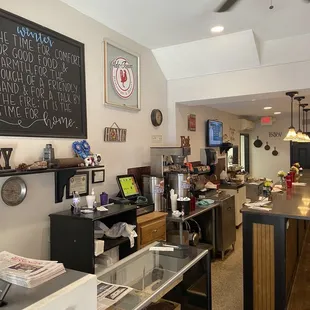 the inside of the restaurant