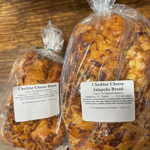 Fresh breads, pizza bread too
