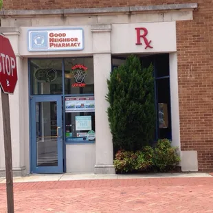 The front of the pharmacy!