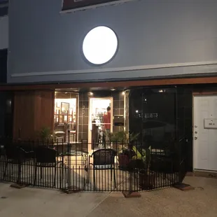 outside