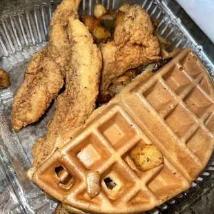 Waffle and catfish